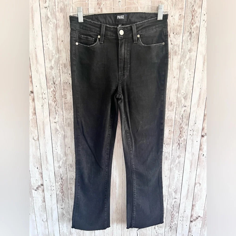 Paige Cropped Flare Jeans Size 4